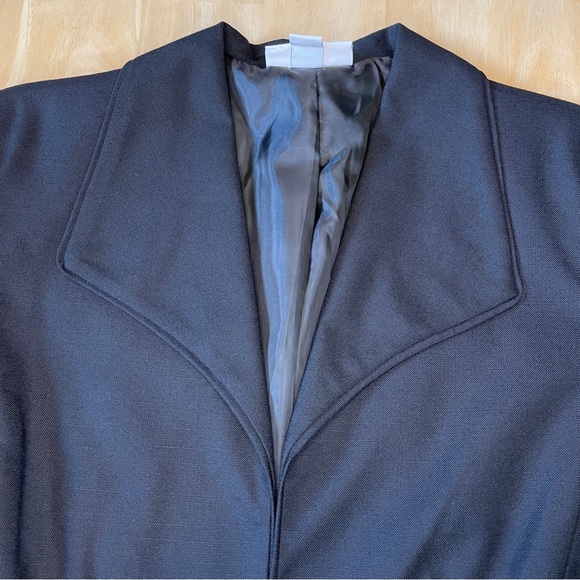 Dress Barn Open Front Rayon Blend Blazer - Black - Picture 6 of 16